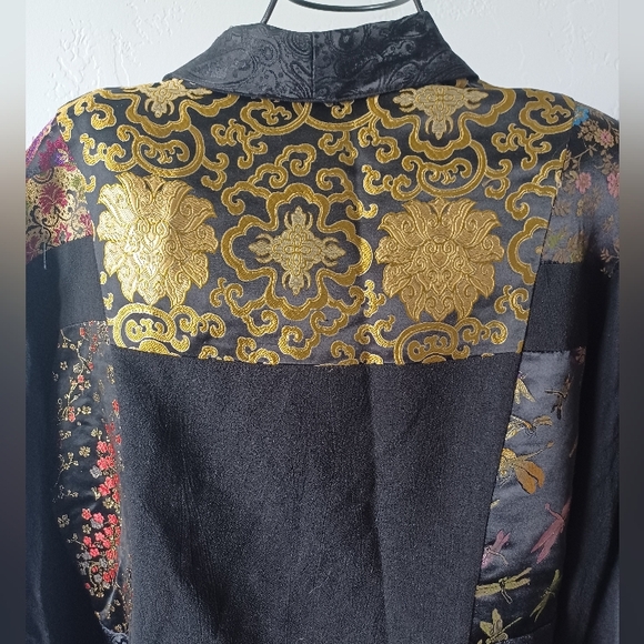 Tommy N Loulou Vintage Multicolor Patchwork Blazer - Picture 5 of 7